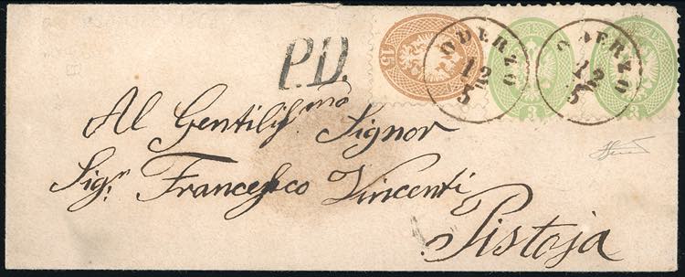 1866 - 3 soldi verde, due ... 