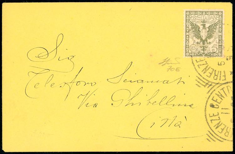 1905 - 5 cent. verde oliva ... 