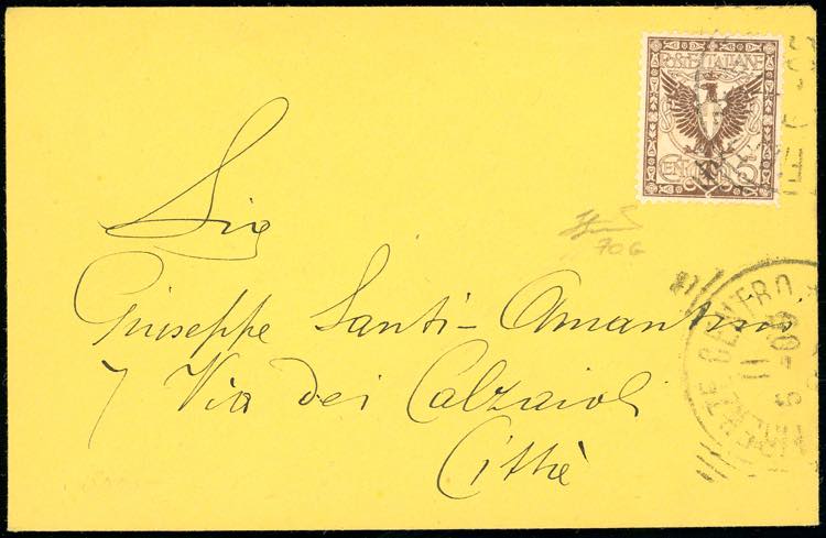 1905 - 5 cent. bruno scuro ... 