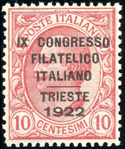 1922 - 10 cent. Congresso ... 
