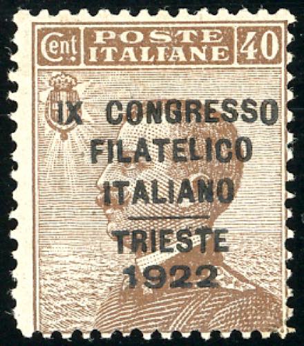 1922 - 40 cent. soprastampato ... 