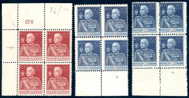 1925 - Giubileo, dent. 11, serie ... 