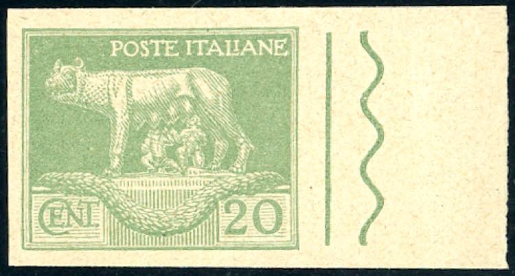 1925 - 20 cent. verde chiaro serie ... 