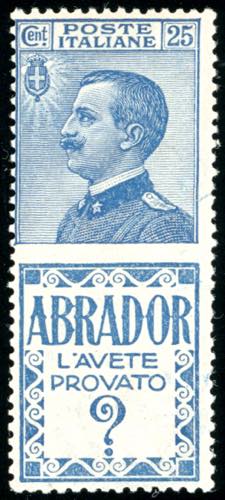 1924 - 25 cent. Abrador (4), gomma ... 