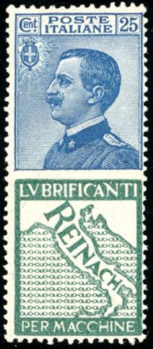 1924 - 25 cent. Reinach (7), gomma ... 