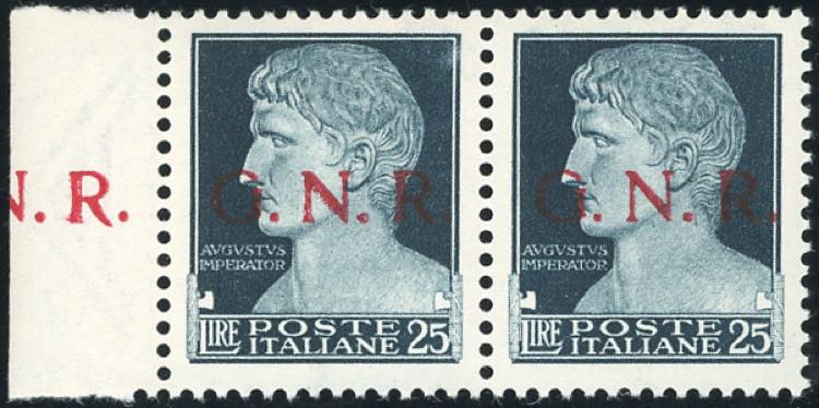 1944 - 25 lire soprastampa G.N.R. ... 