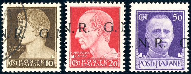 1943 - 10 cent., 20 cent., 50 ... 