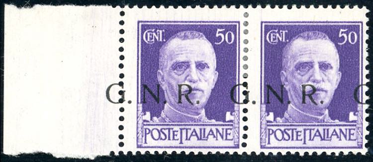1943 - 50 cent. soprastampa G.N.R. ... 