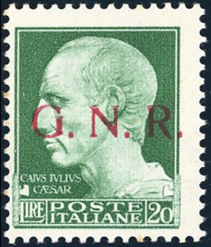 1943 - 20 lire soprastampa G.N.R. ... 