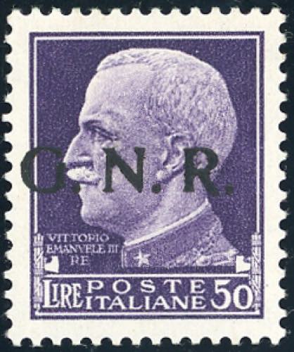 1943 - 50 lire soprastampa G.N.R. ... 