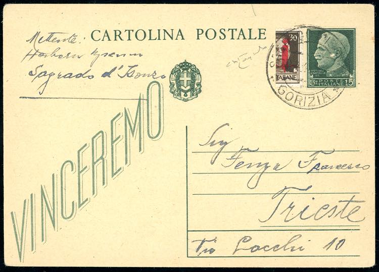 1944 - 30 cent. soprastampato ... 