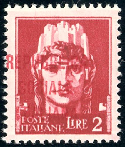 1944 - 2 lire, soprastampa ... 