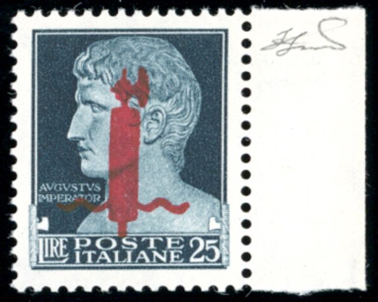 1944 - 25 lire soprastampa fascio ... 