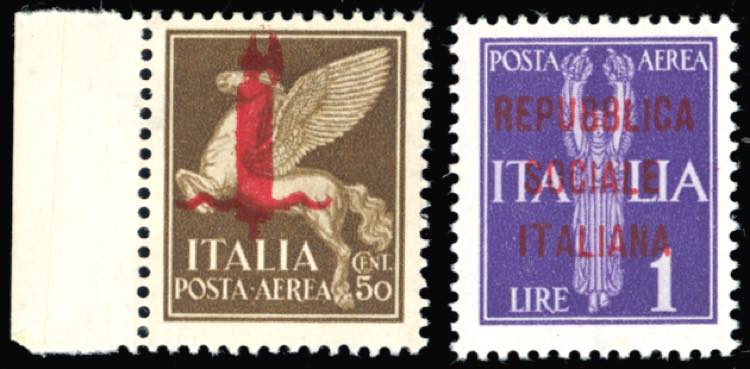 POSTA AEREA 1944 - Soprastampati ... 