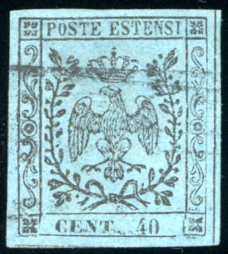 1852 - 40 cent. celeste (5), ... 