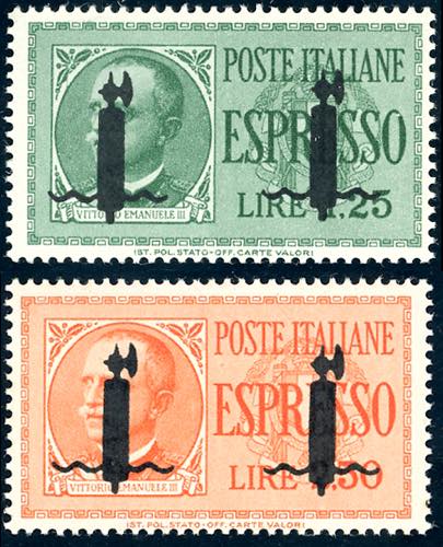 ESPRESSI 1944 - Soprastampa fascio ... 