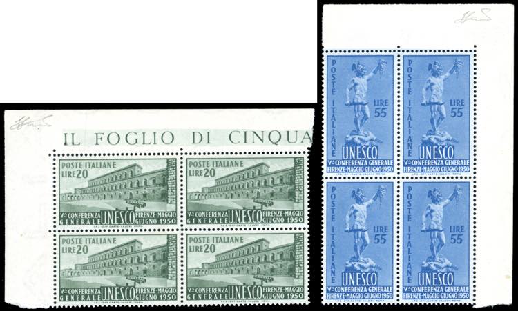 1950 - Unesco, serie completa ... 