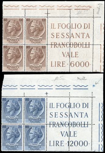 1954 - 100 e 200 lire Turrita, ... 