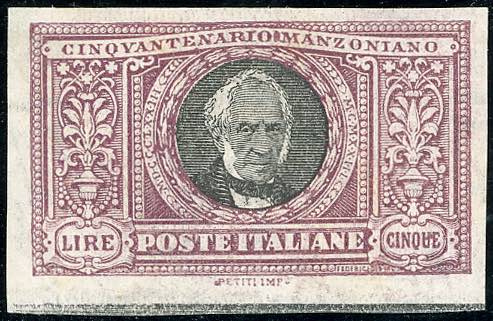 1923 - 5 lire Manzoni, non ... 
