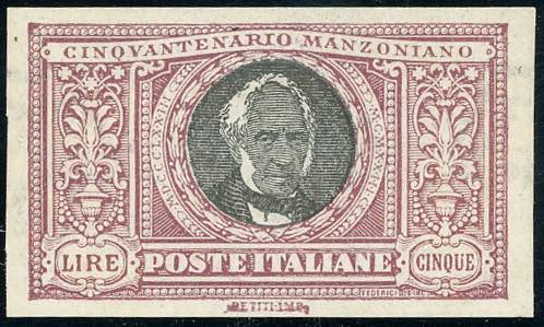 1923 - 5 lire Manzoni, non ... 