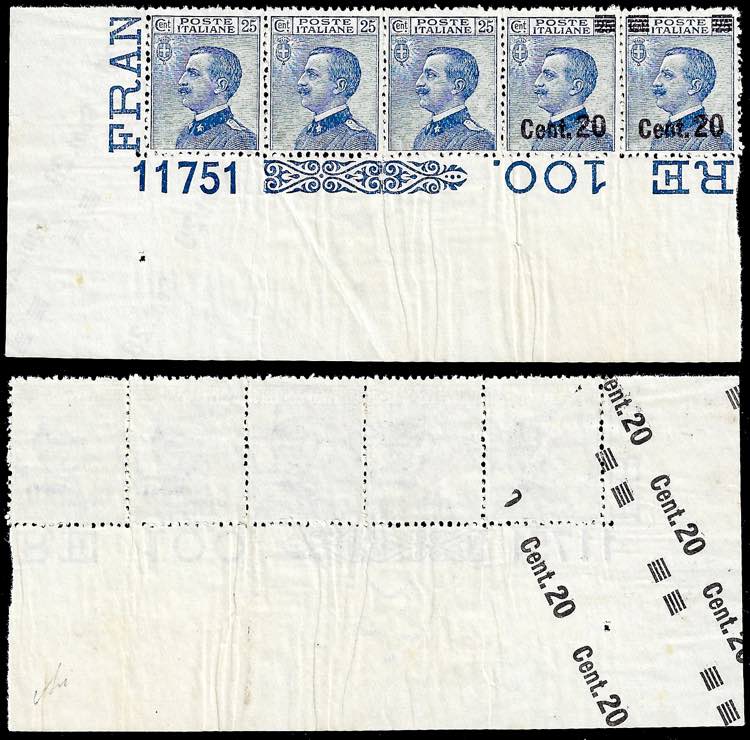 1925 - 20 cent. su 25 cent., ... 