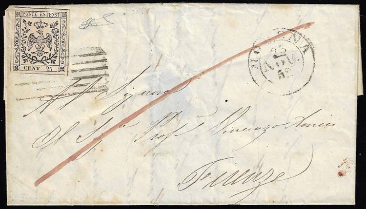 1852 - 25 cent. camoscio chiaro, ... 