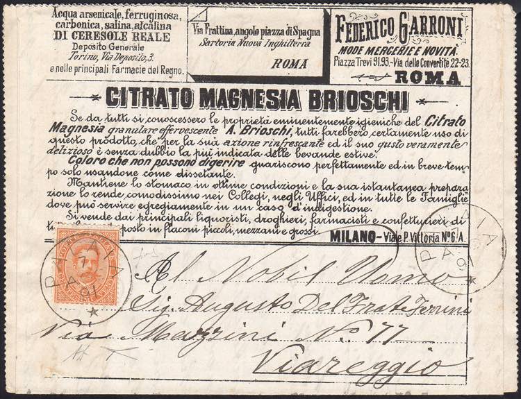 1891 - 20 cent. Umberto I, non ... 