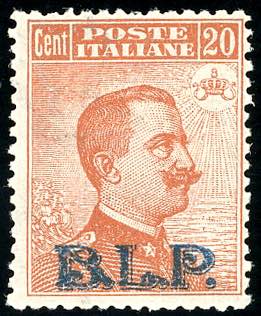 1921 - 20 cent., soprastampa BLP ... 