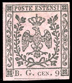 1853 - 9 cent. violetto grigio, ... 