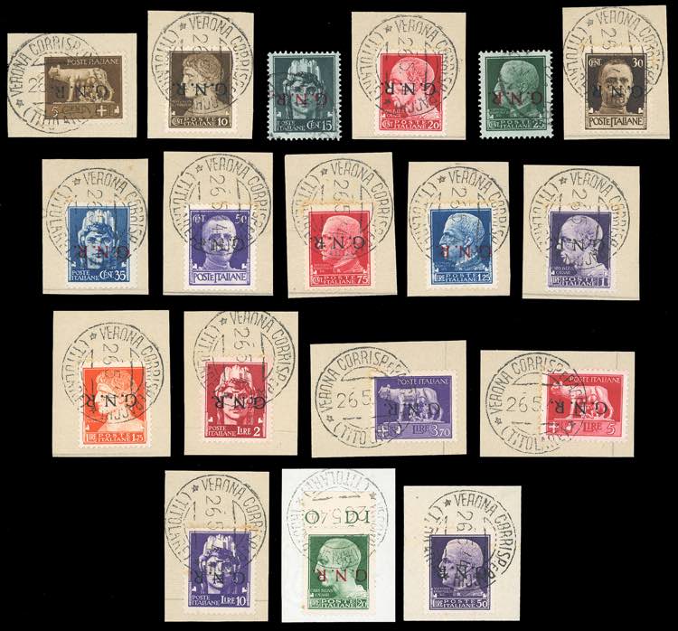 1944 - Soprastampati G.N.R. di ... 