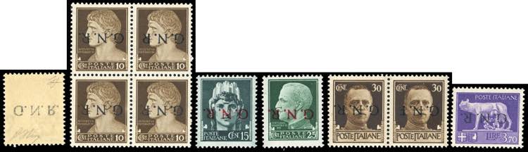 1944 - Soprastampati G.N.R. di ... 