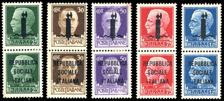 1944 - Coppie verticali con ... 