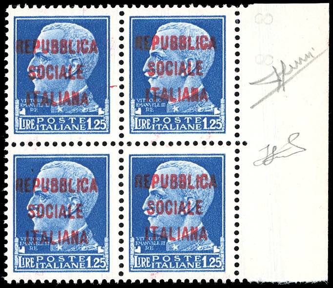 1944 - 1,25 lire, scambio di ... 