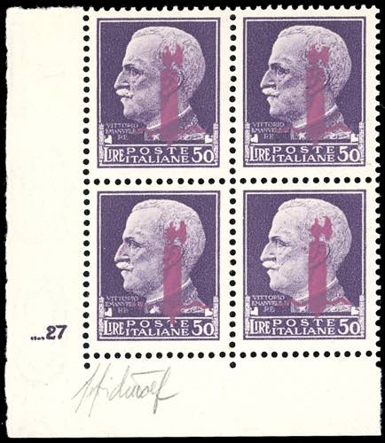 1944 - 50 lire soprastampato ... 