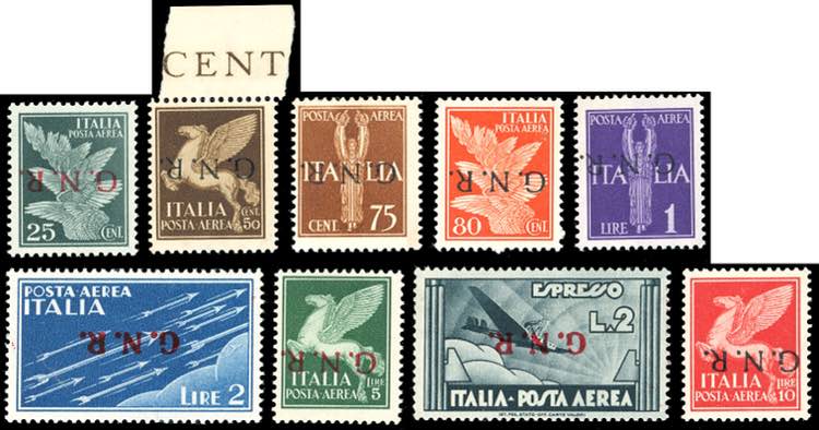 1944 - Soprastampa G.N.R. di ... 