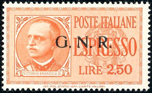 1943 - 2,50 espresso, soprastampa ... 