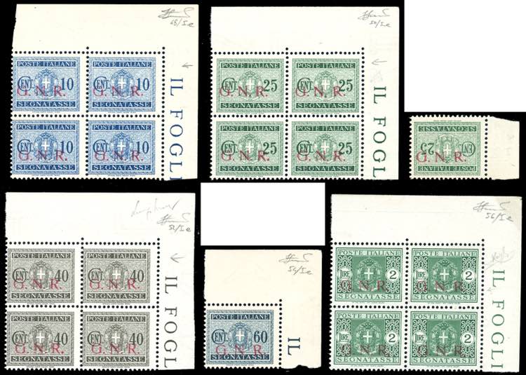 1943 - Soprastampati G.N.R. di ... 