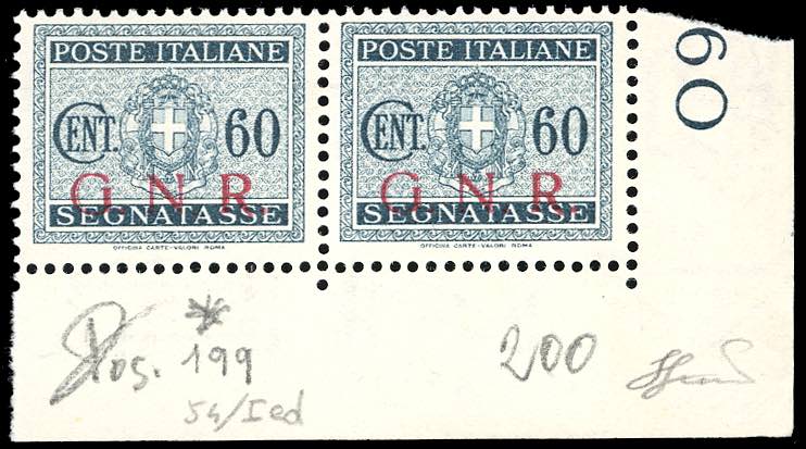 1943 - 60 cent. soprastampa G.N.R. ... 