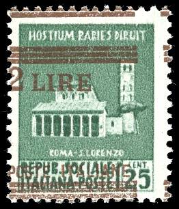 1945 - 2 lire su 25 cent., ... 