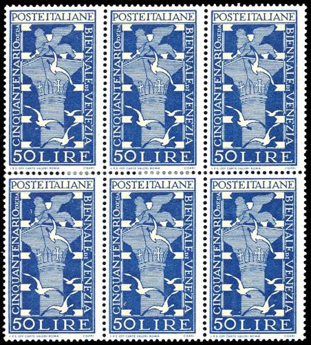 1949 - 50 lire Biennale di ... 