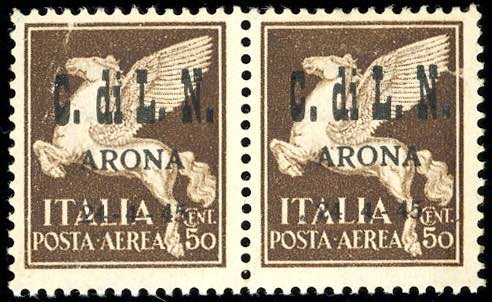 ARONA POSTA AEREA 1945 - 50 cent., ... 