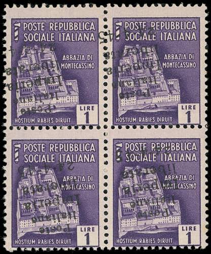 IMPERIA 1945 - 1 lira, soprastampa ... 