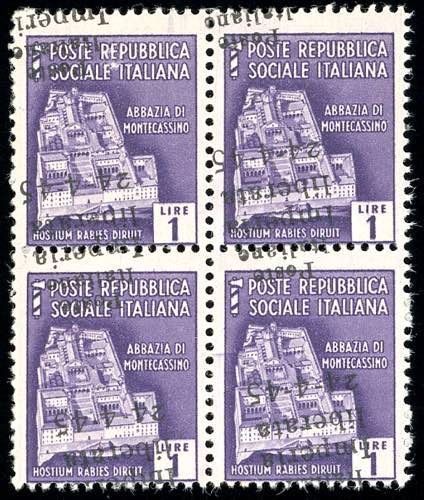 IMPERIA 1945 - 1 lira, soprastampa ... 