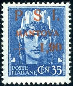 MANTOVA 1945 - 1,90 su 35 cent., ... 