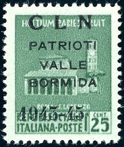 VALLE BORMIDA 1945 - 25 cent. ... 