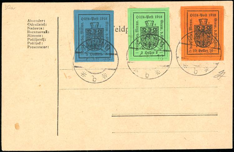 MERANO 1918 - Serie completa del ... 