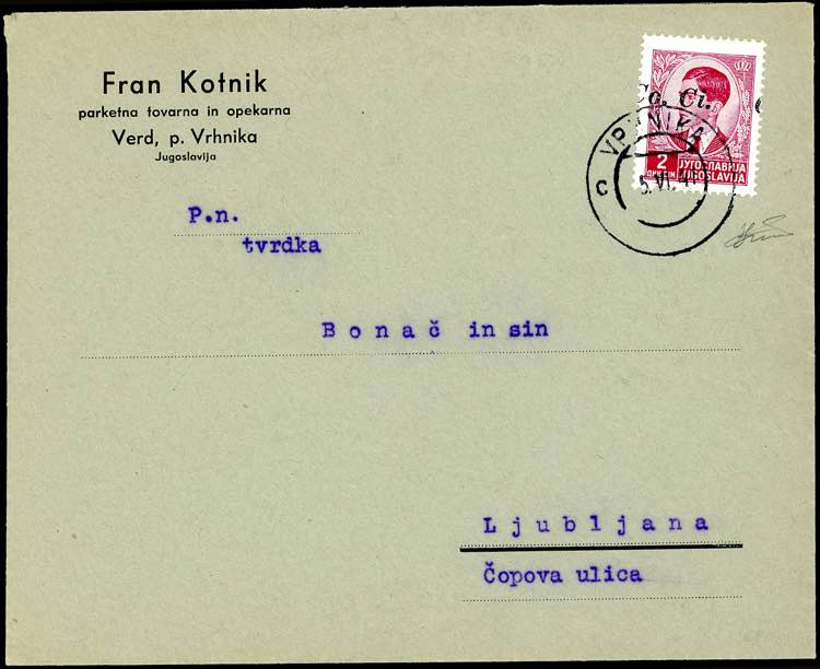 LUBIANA 1941 - 2 d. soprastampa a ... 