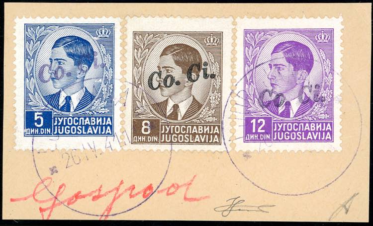 LUBIANA 1941 - Soprastampati a ... 