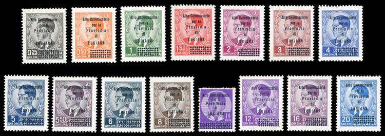 LUBIANA 1941 - Soprastampati Alto ... 