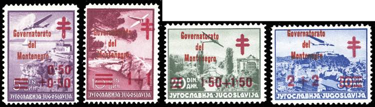 MONTENEGRO 1942 - Croce Rossa, ... 